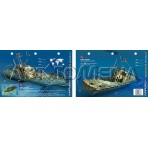 David Tucker in the Bahamas (8.5 x 5.5 Inches) (21.6 x 15cm) - New Art to Media Underwater Waterproof 3D Dive Site Map