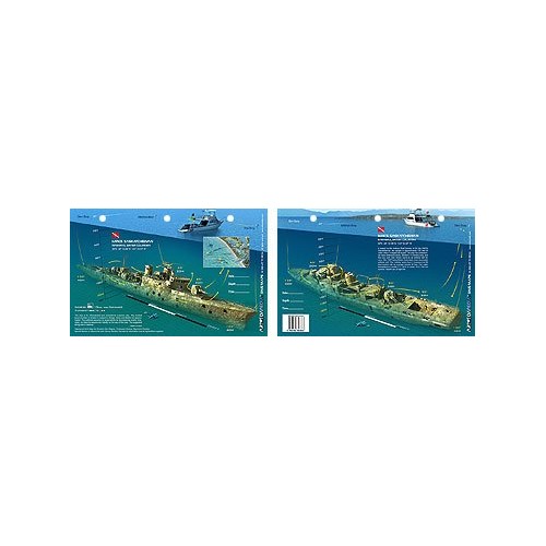 HMCS Saskatchewan in Nanaimo, British Columbia, Canada (8.5 x 5.5 Inch) - New Art to Media Underwater Waterproof 3D Dive Site Ma