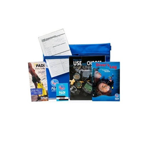 PADI E-Learning Open Water Crew Pack With Computer Book & Log Book Learn SCUBA Dive Diving Education