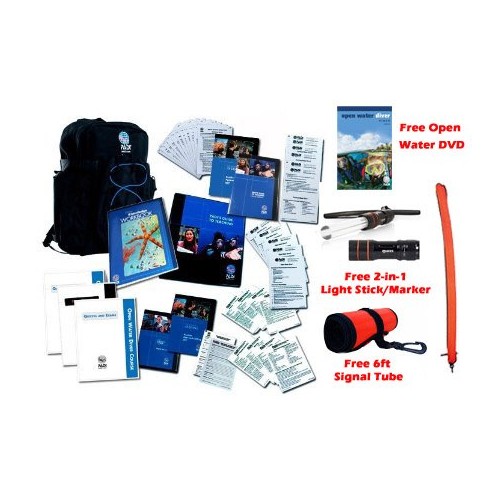 NEW 2014 UPDATED PADI IDC CREW PACK FOR INSTRUCTORS BOOKS TEACHING GUIDES WITH FREE OPEN WATER DVD, 2-IN-1 LIGHT STICK/TANK MARK