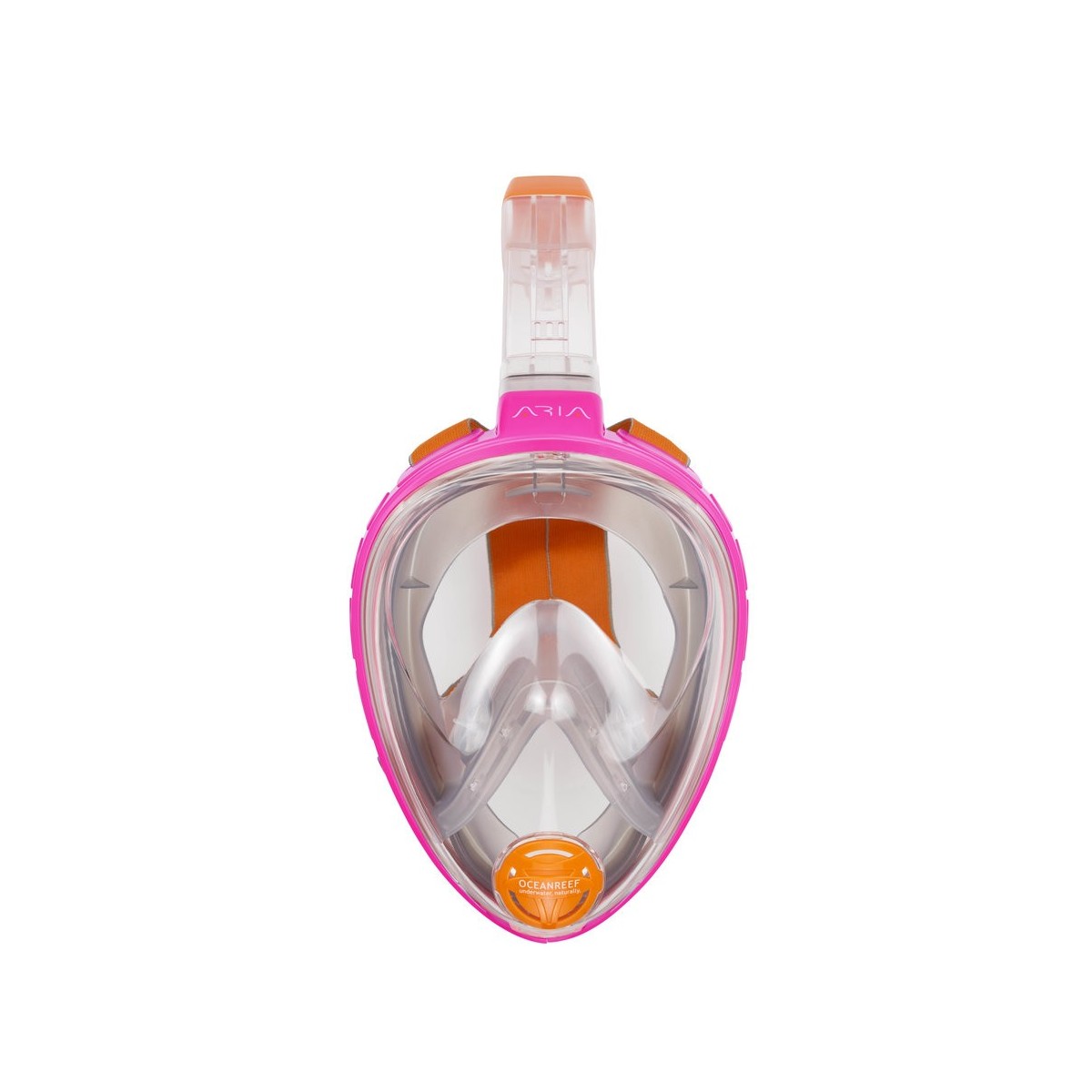 Ocean Reef Aria Pink Full Face Snorkel Mask - DiveThings